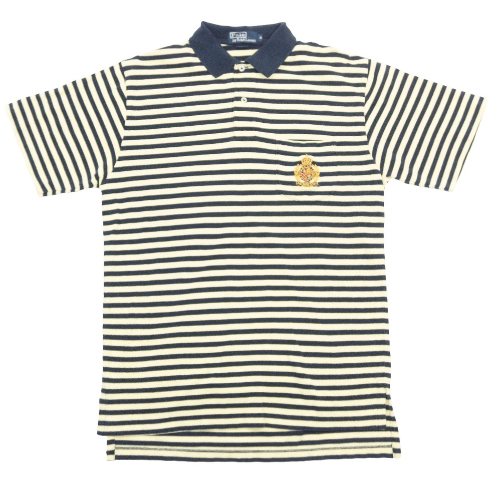 Vintage Ralph Lauren Polo Striped Crest Polo
